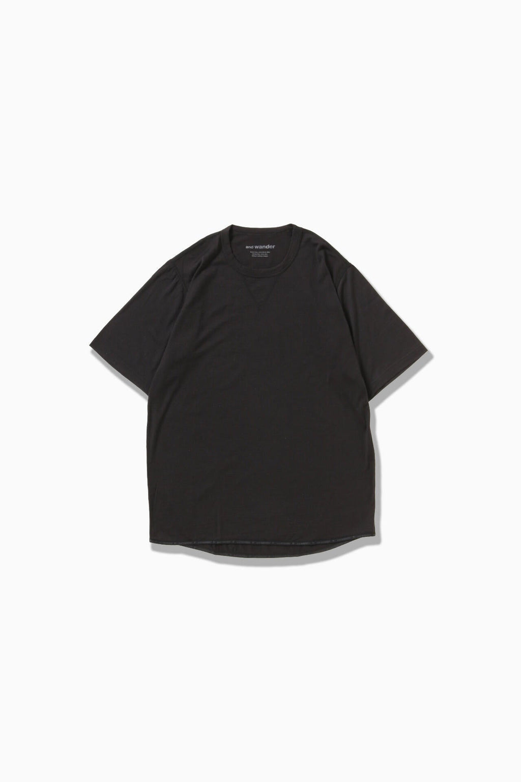 merino base SS T - black