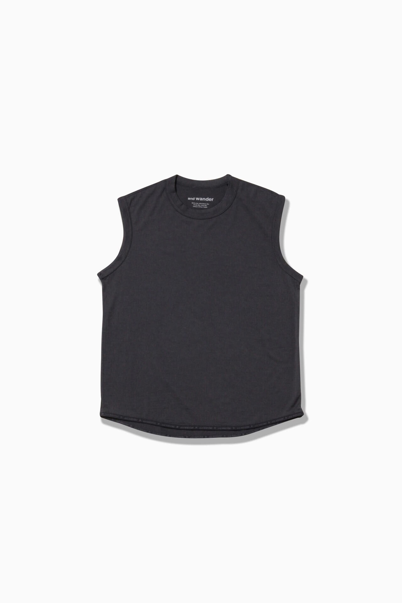 merino base tank top - charcoal