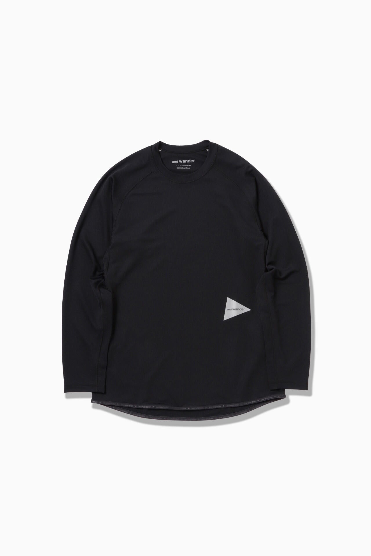 dry jersey raglan  LS T - black