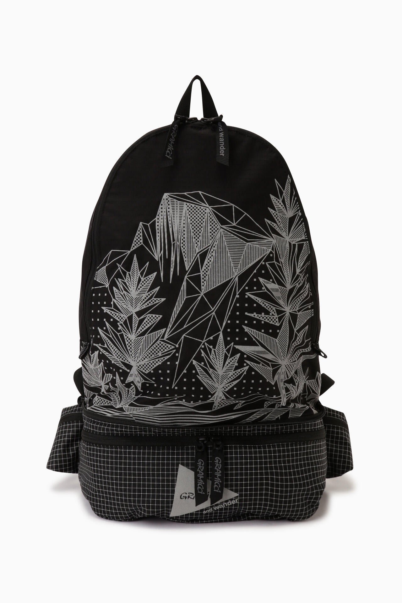 GRAMICCI × and wander 2way ripstop bag - black