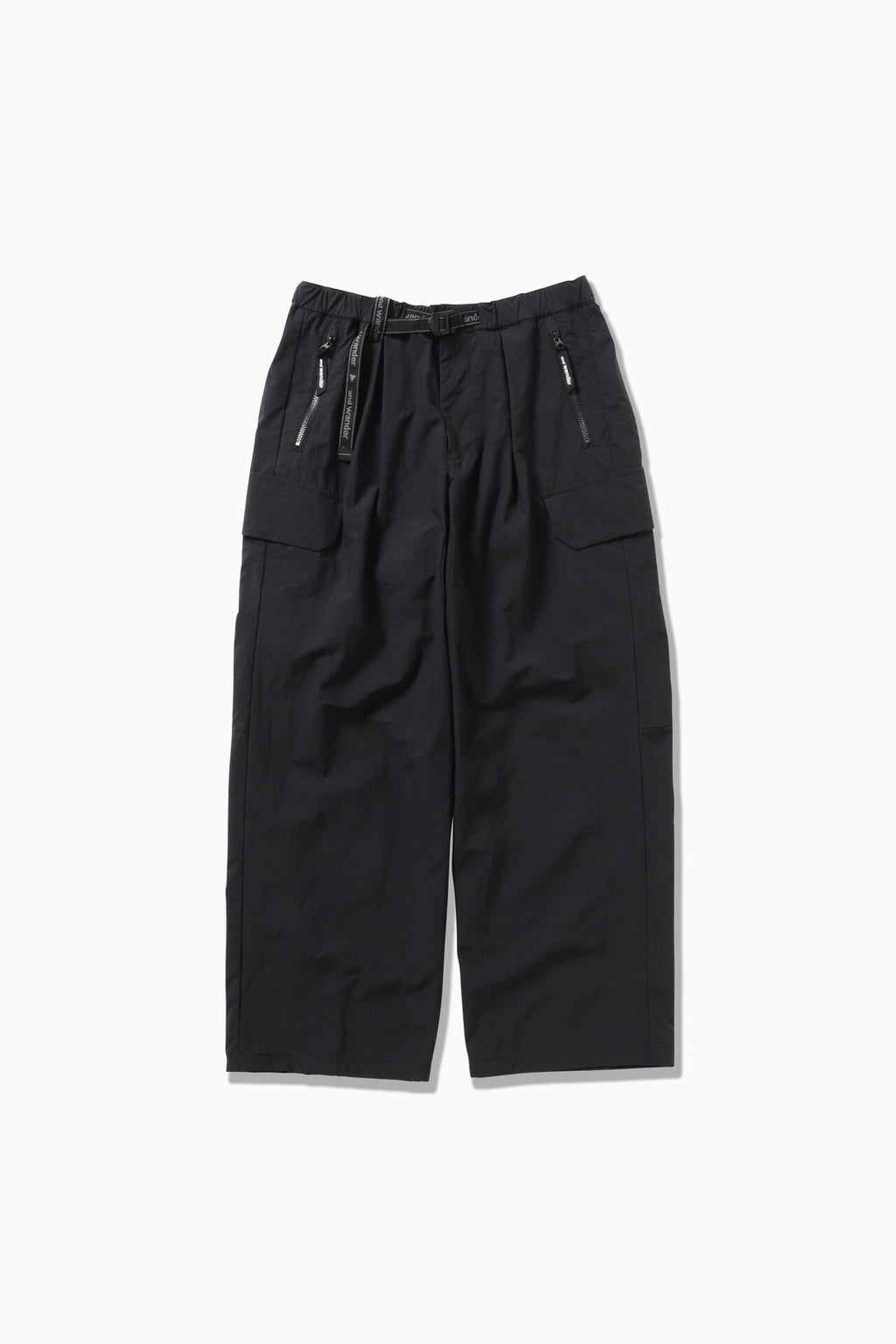 twill pants - black