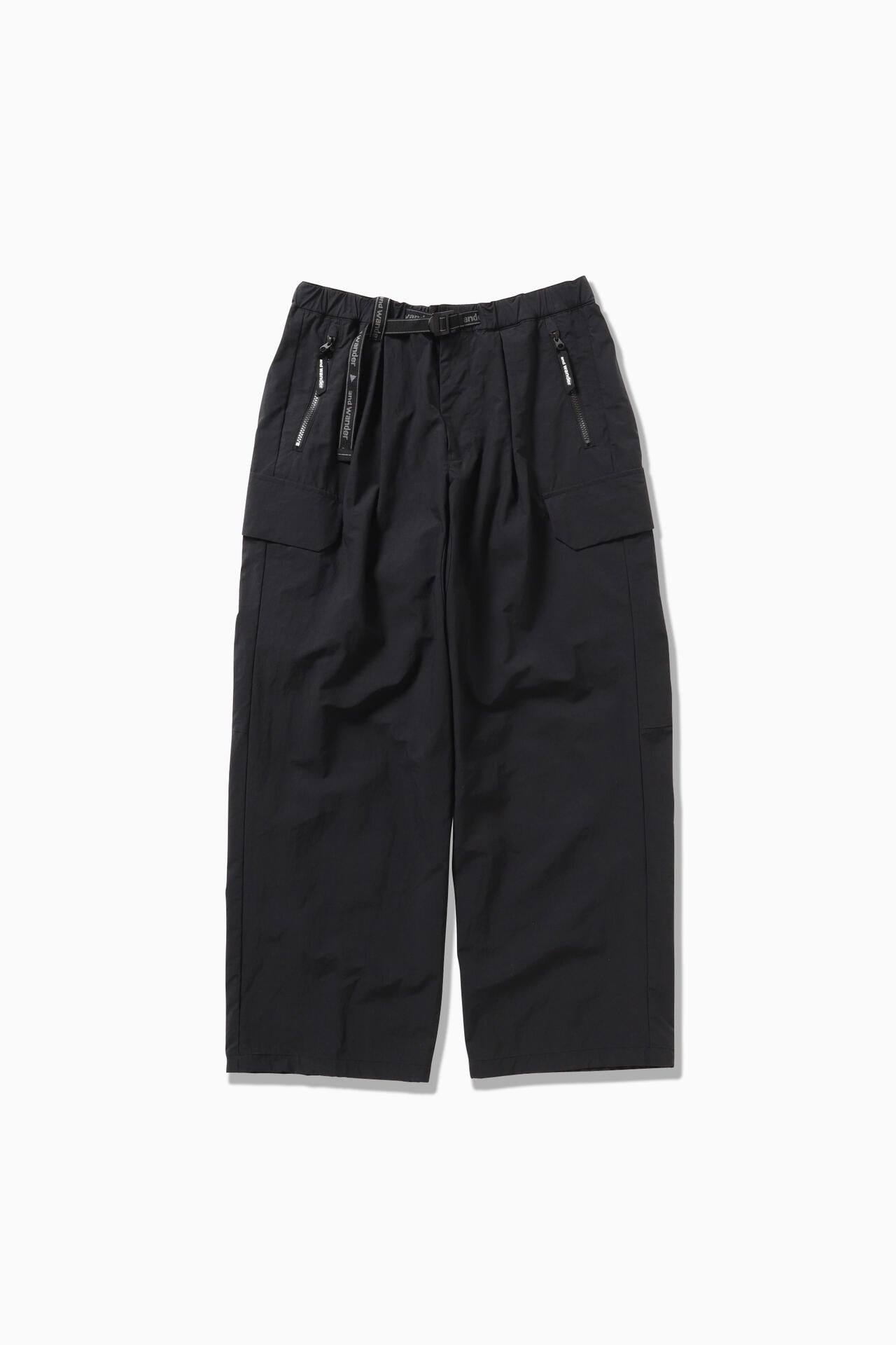 twill pants - black