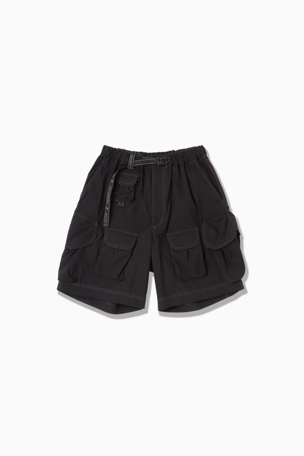 multi pocket short pants (M) - black