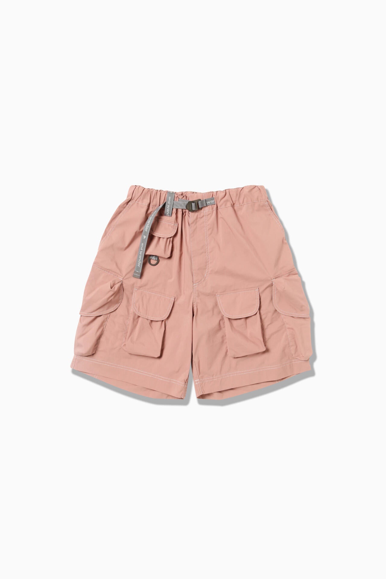 multi pocket short pants (M) - pink