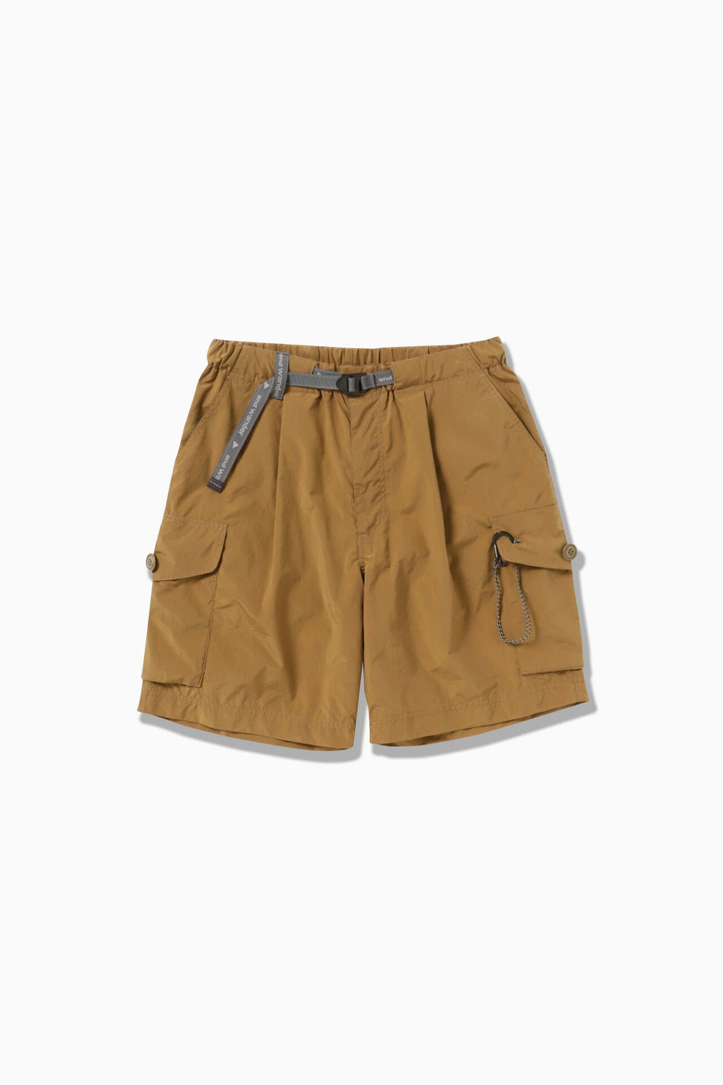 oversized cargo short pants (M) - l.brown