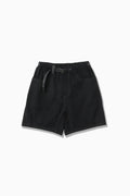 high count cloth short pants (M) - black