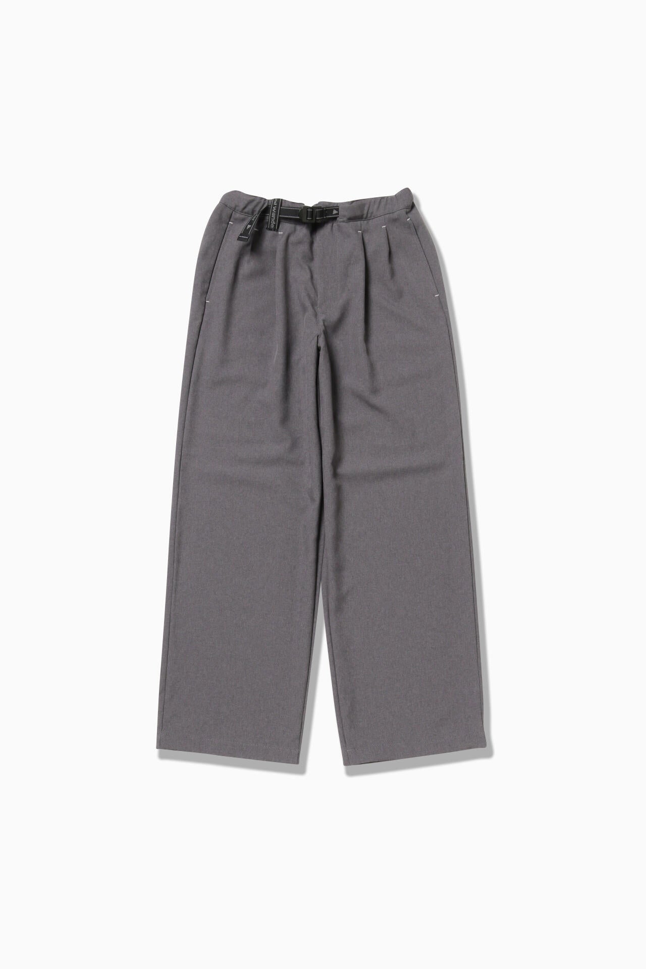 PE melange twill pants - gray