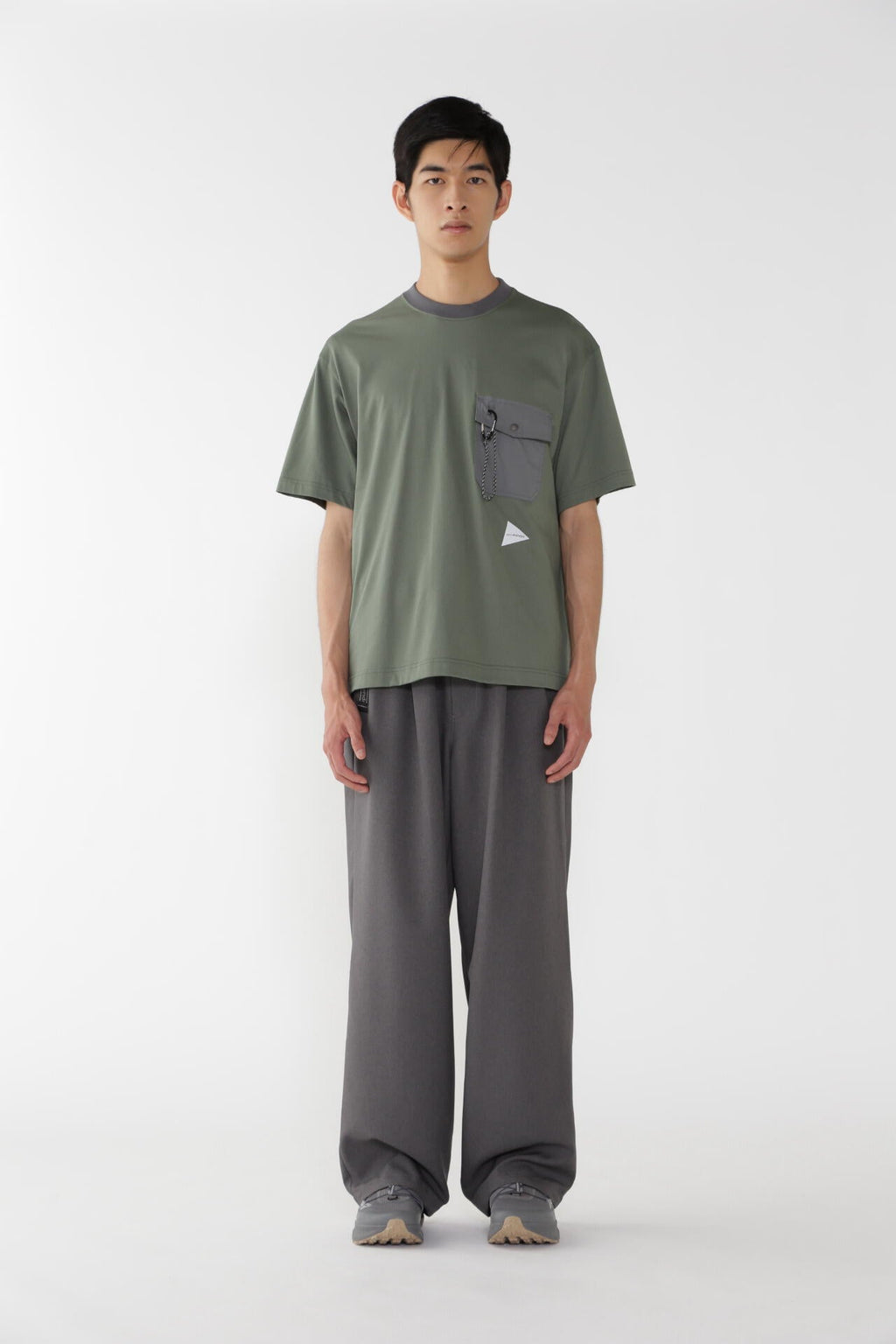 PE melange twill pants