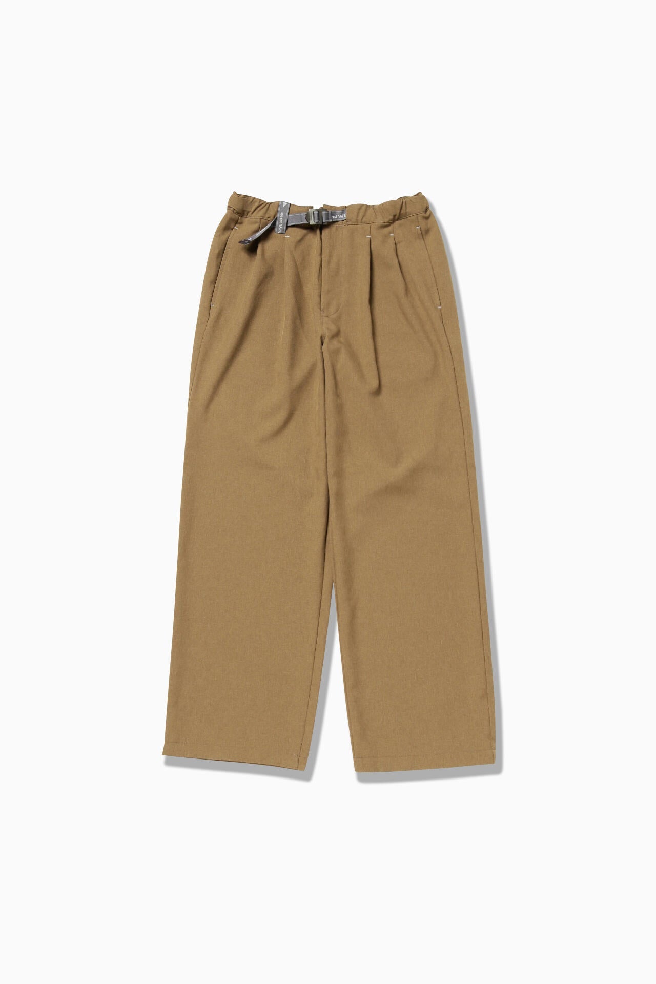 PE melange twill pants - l.brown
