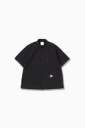 dry soft seersucker SS shirt - navy