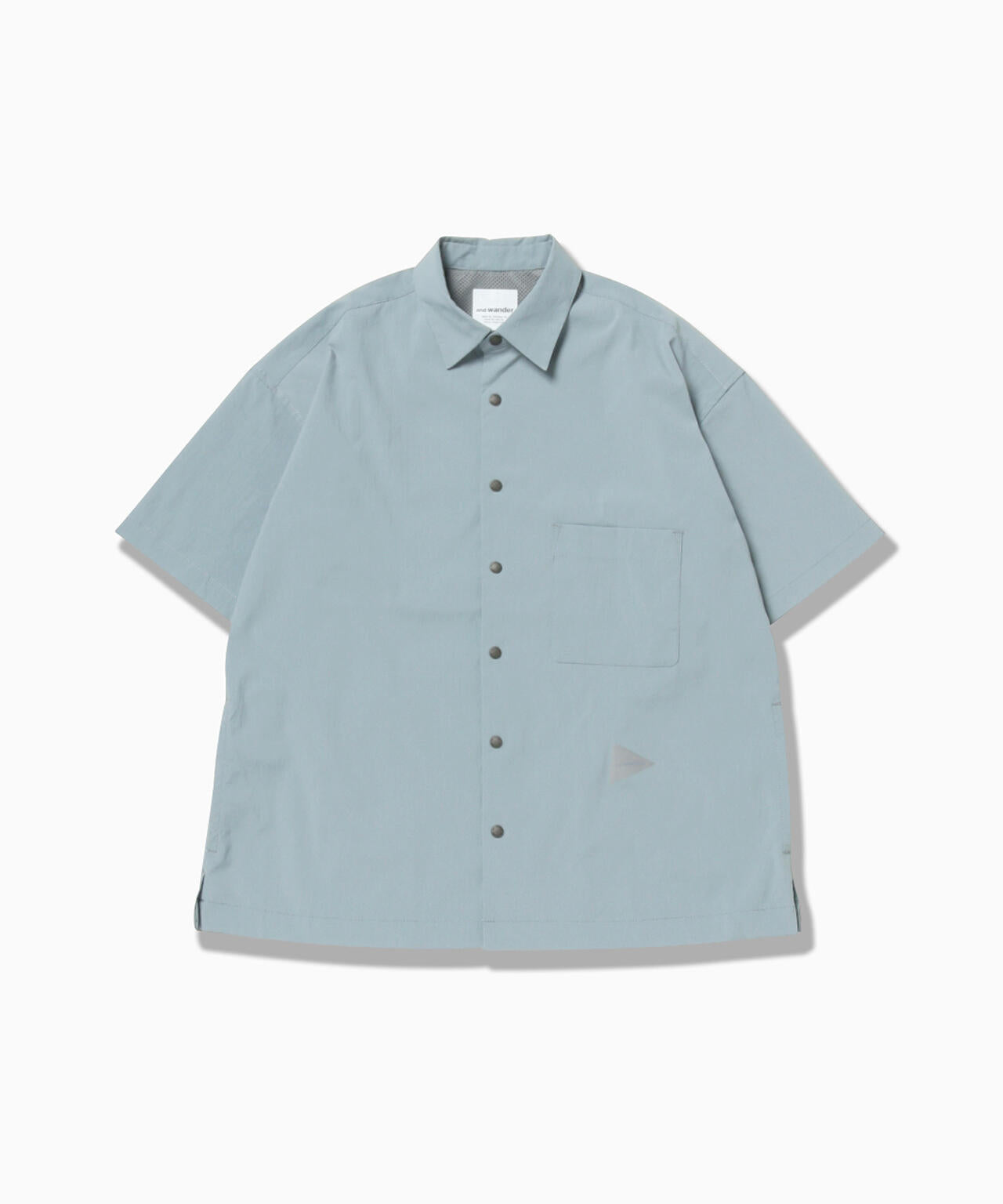 UV cut stretch SS shirt - l.blue