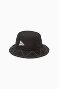 GRAMICCI × and wander zigzag stitch hat - black