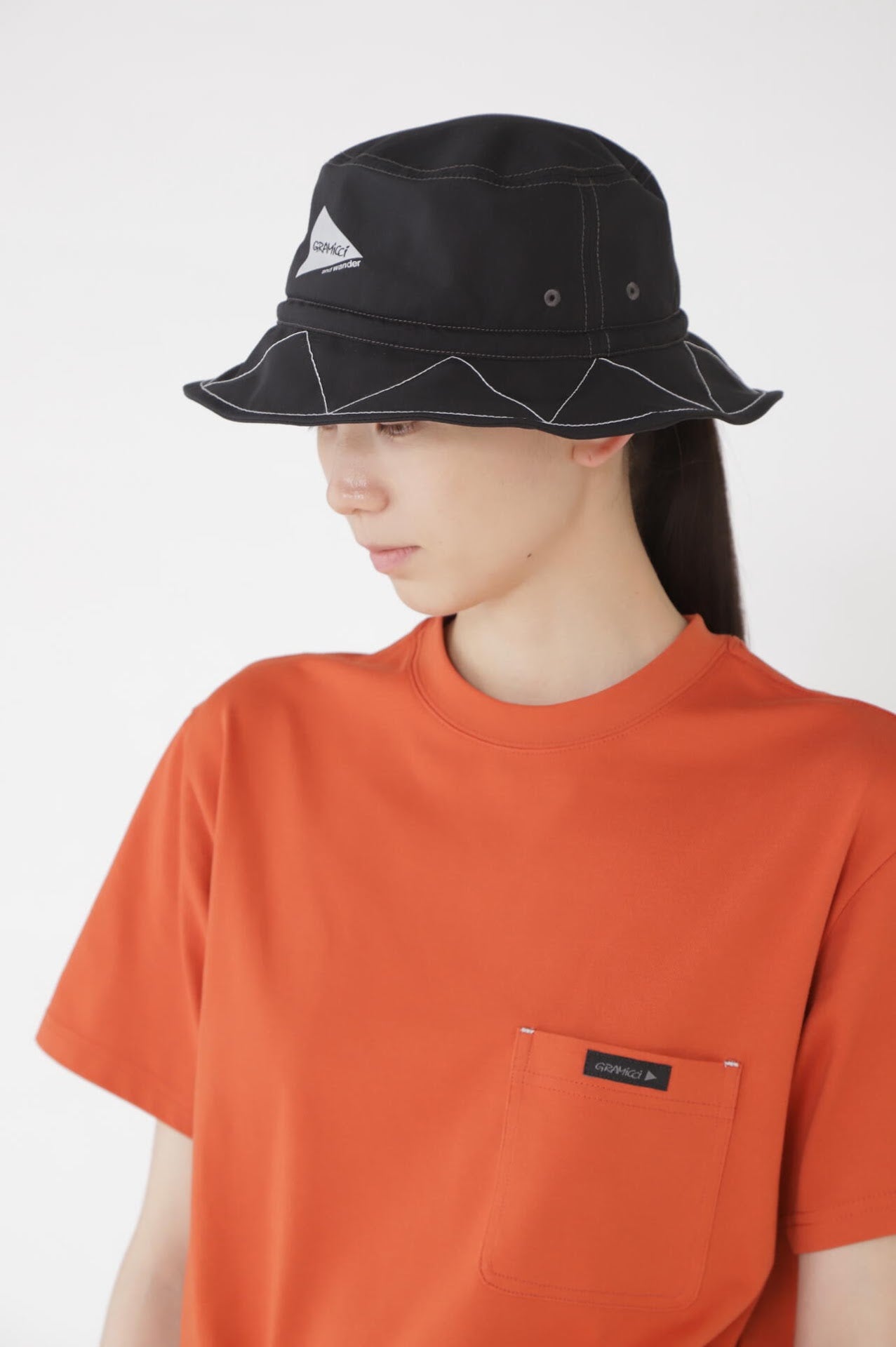 GRAMICCI × and wander zigzag stitch hat
