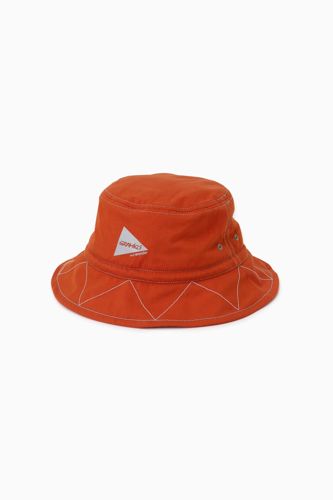 GRAMICCI × and wander zigzag stitch hat - red