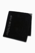jacquard towel - charcoal