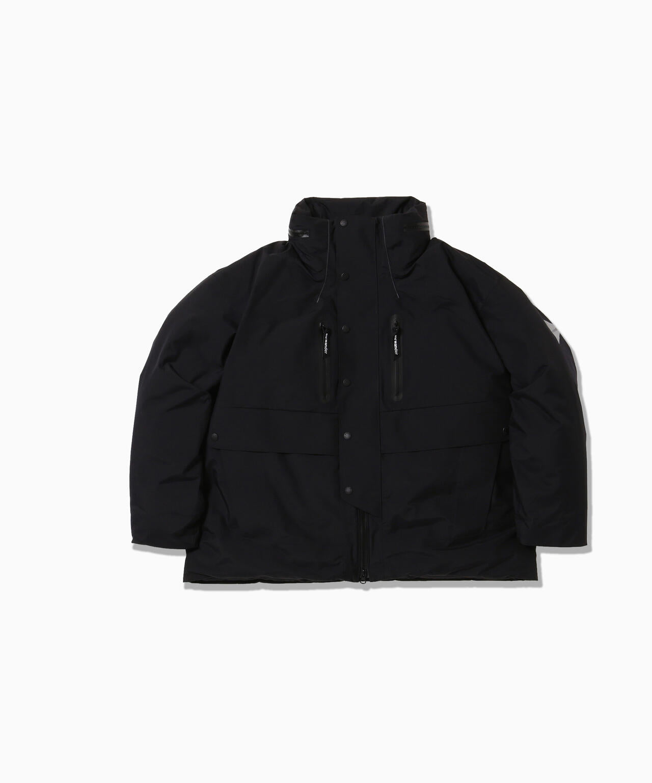 rain proof down jacket - black