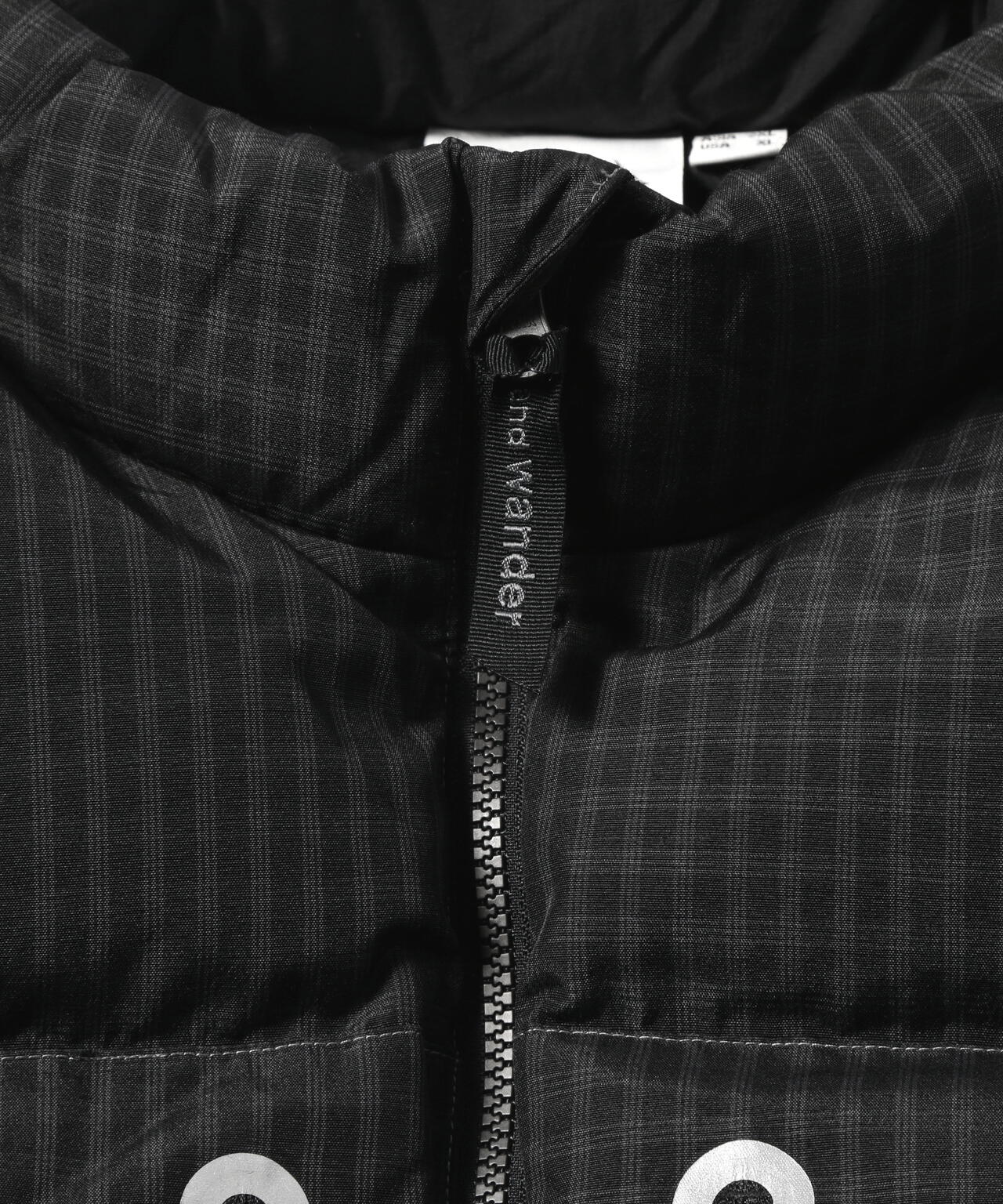 GRAMICCI × and wander wool check down vest