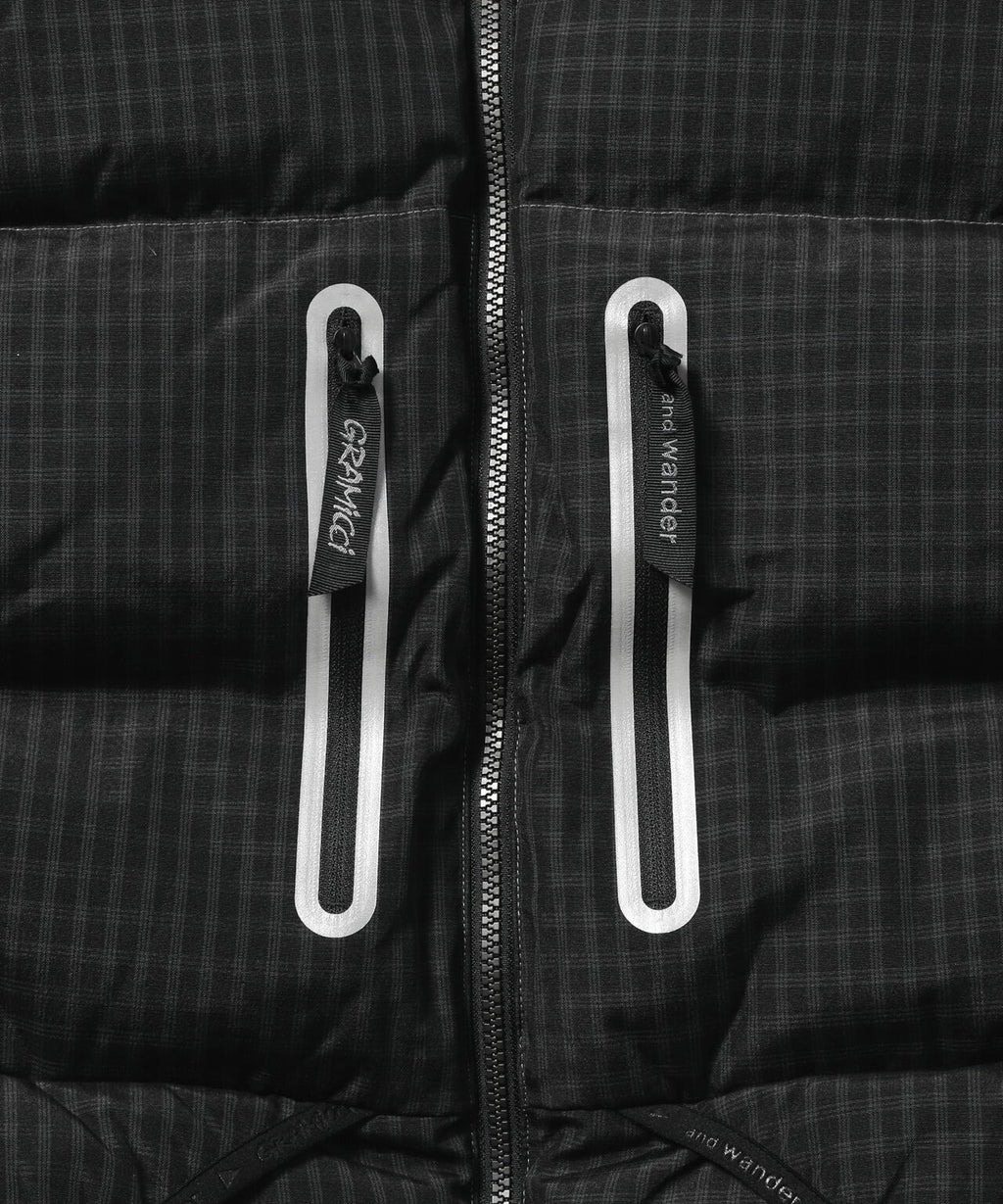GRAMICCI × and wander wool check down vest