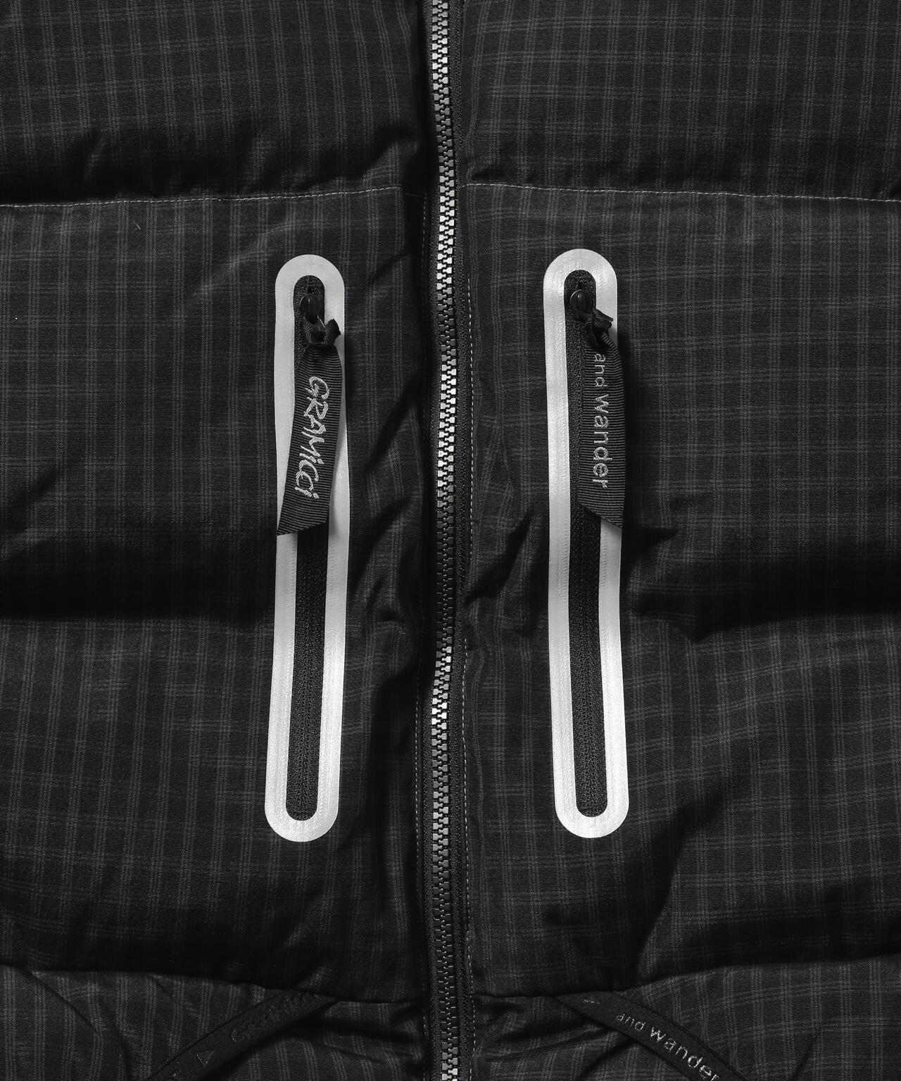 GRAMICCI × and wander wool check down vest