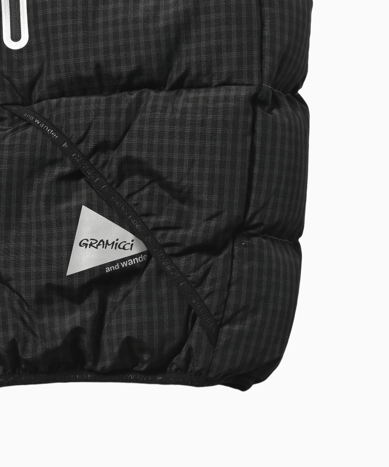GRAMICCI × and wander wool check down vest