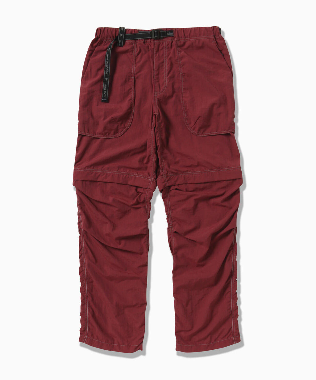 NY taffeta hiker 2way pants - red