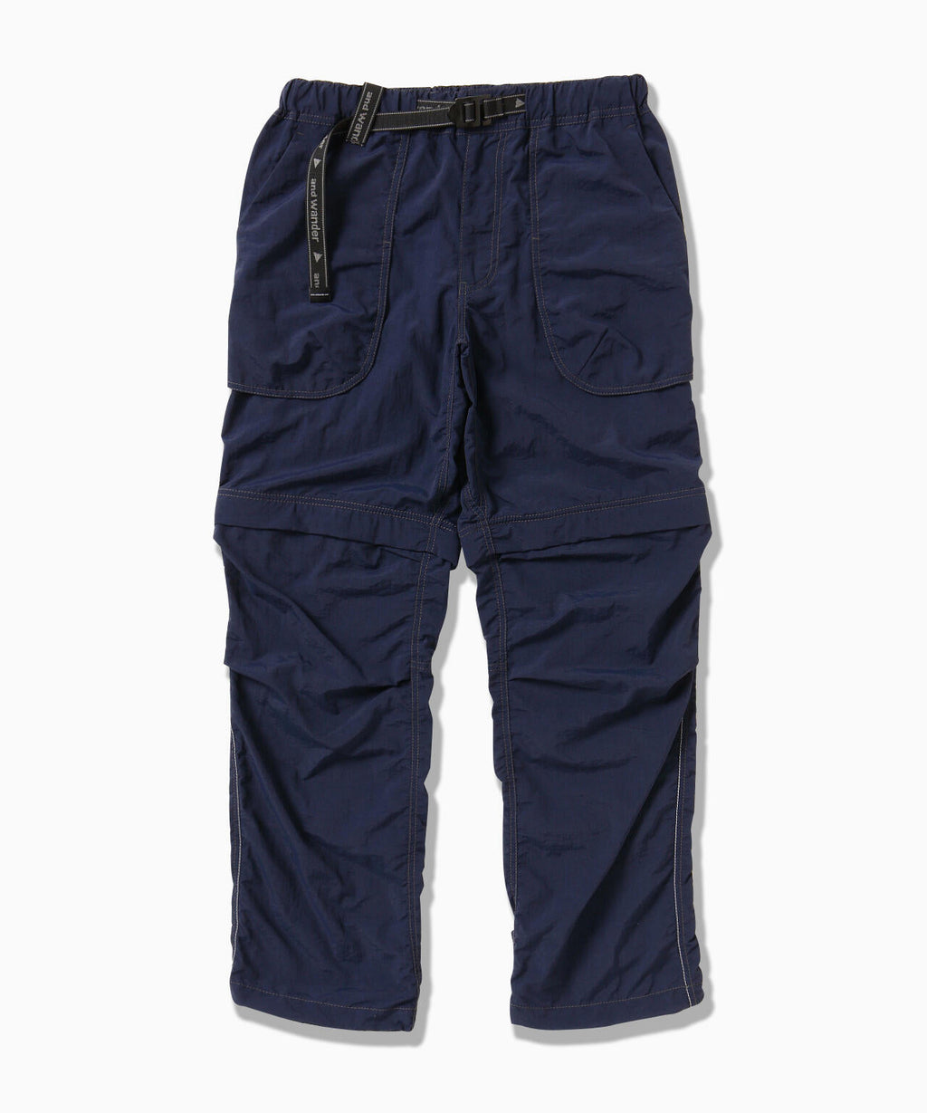 NY taffeta hiker 2way pants - navy