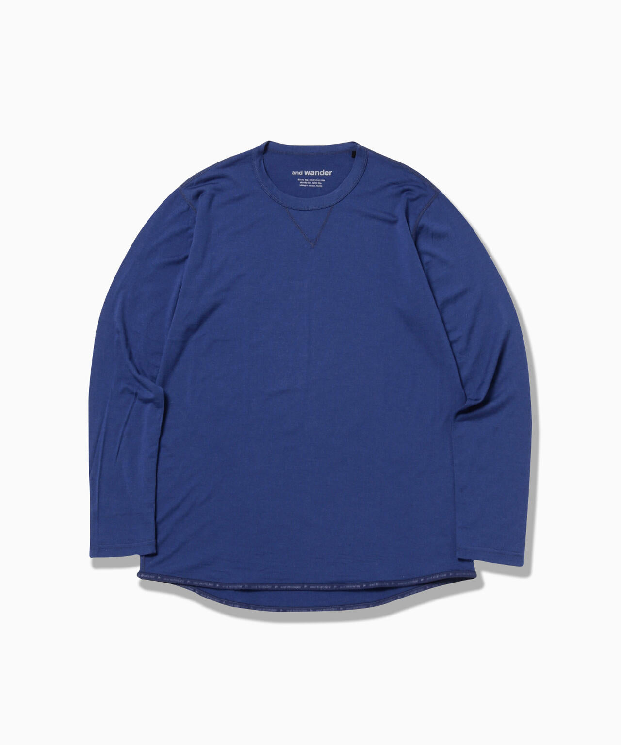 merino base LS T - blue