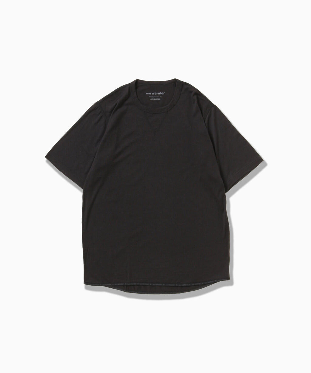 merino base SS T - black