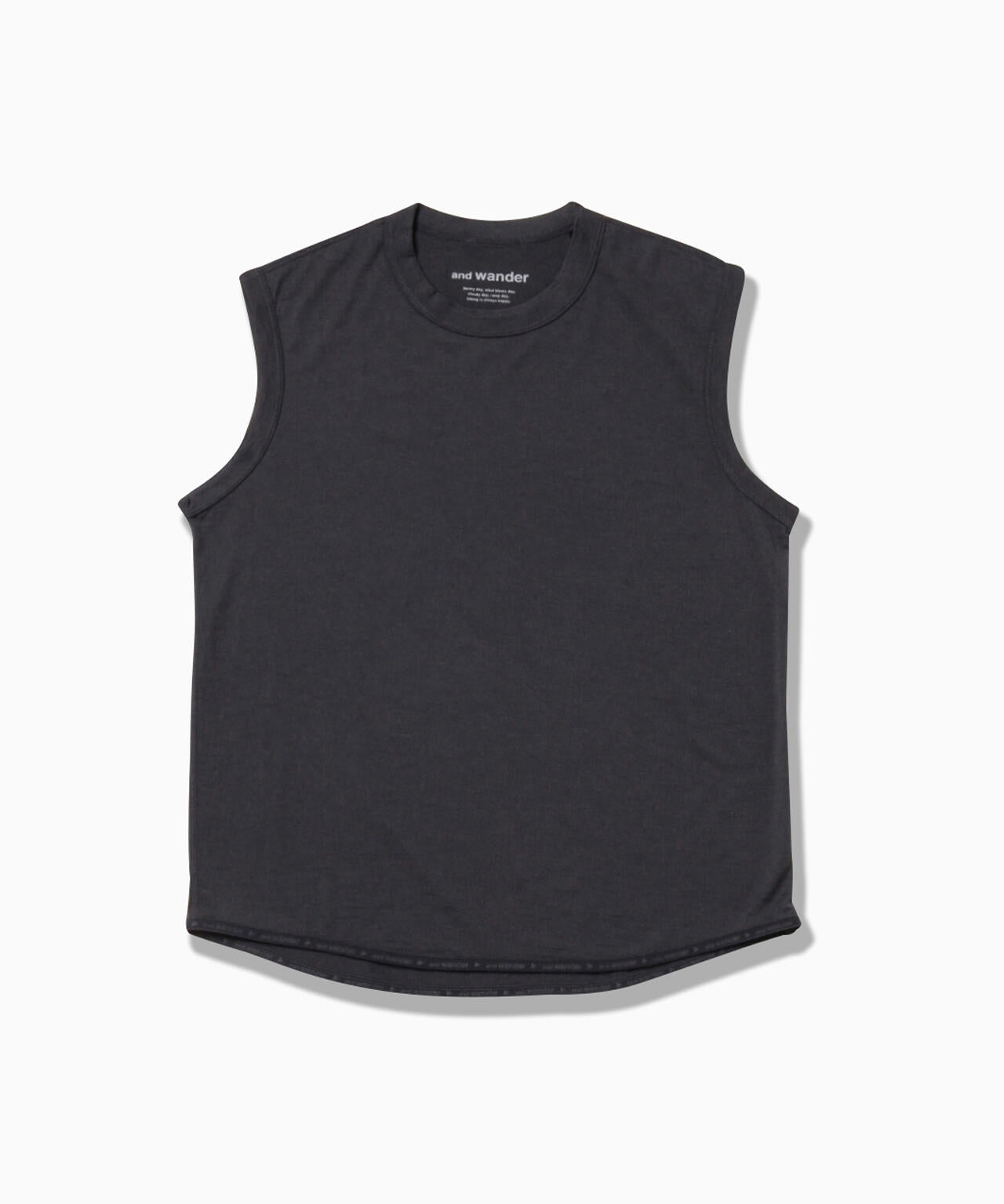 merino base tank top - charcoal