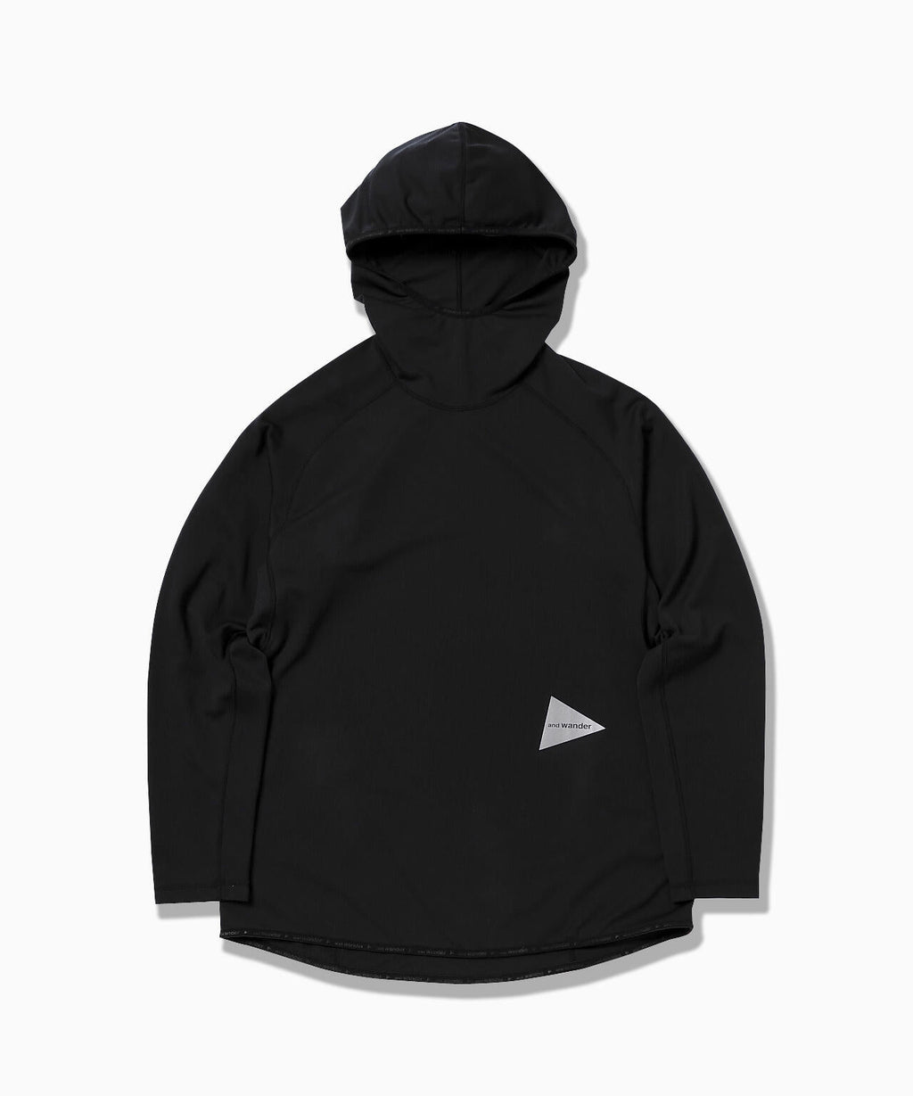 dry jersey LS hoodie - black