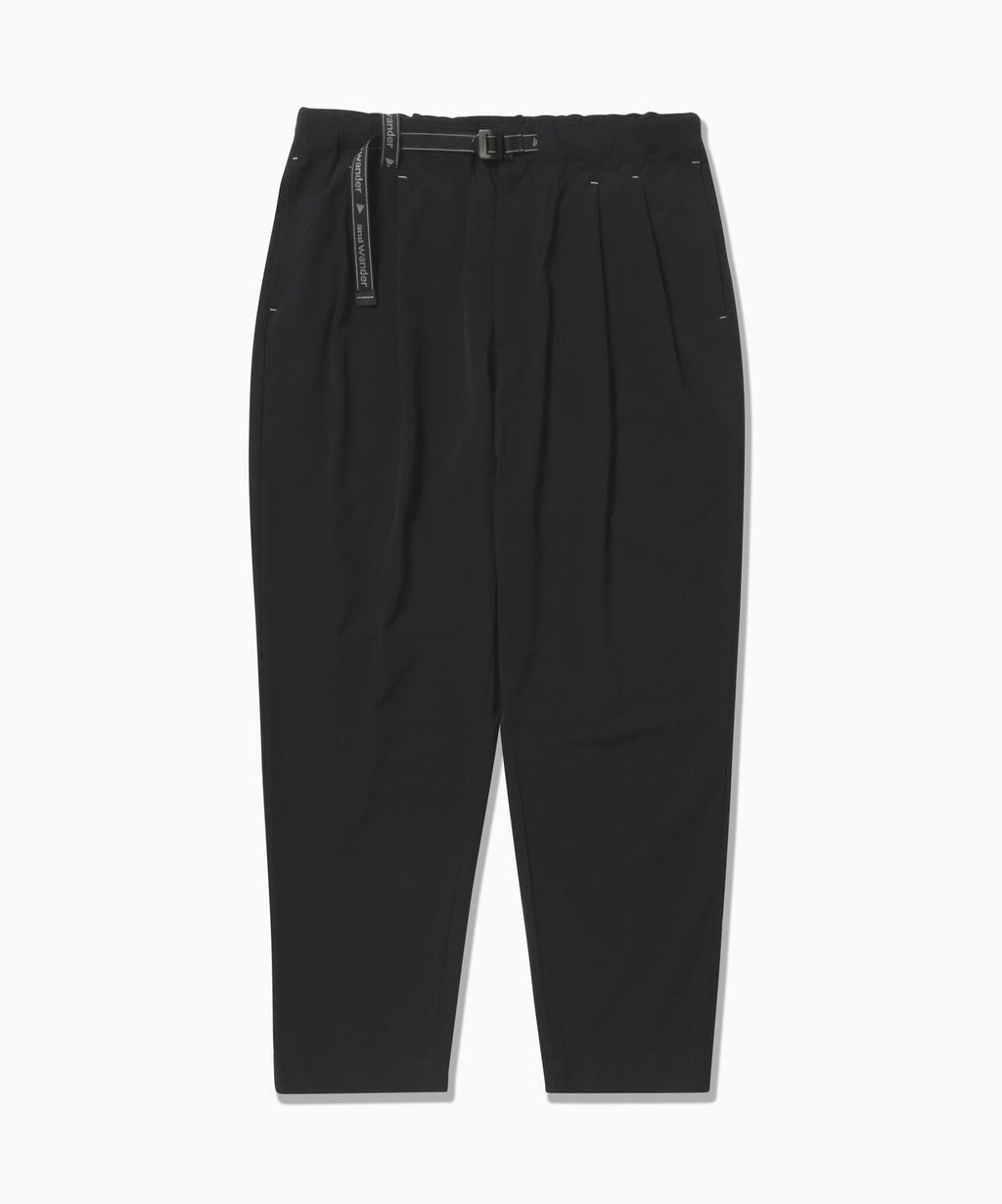 light w cloth pants - black