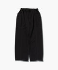 crinkled nylon pants - black