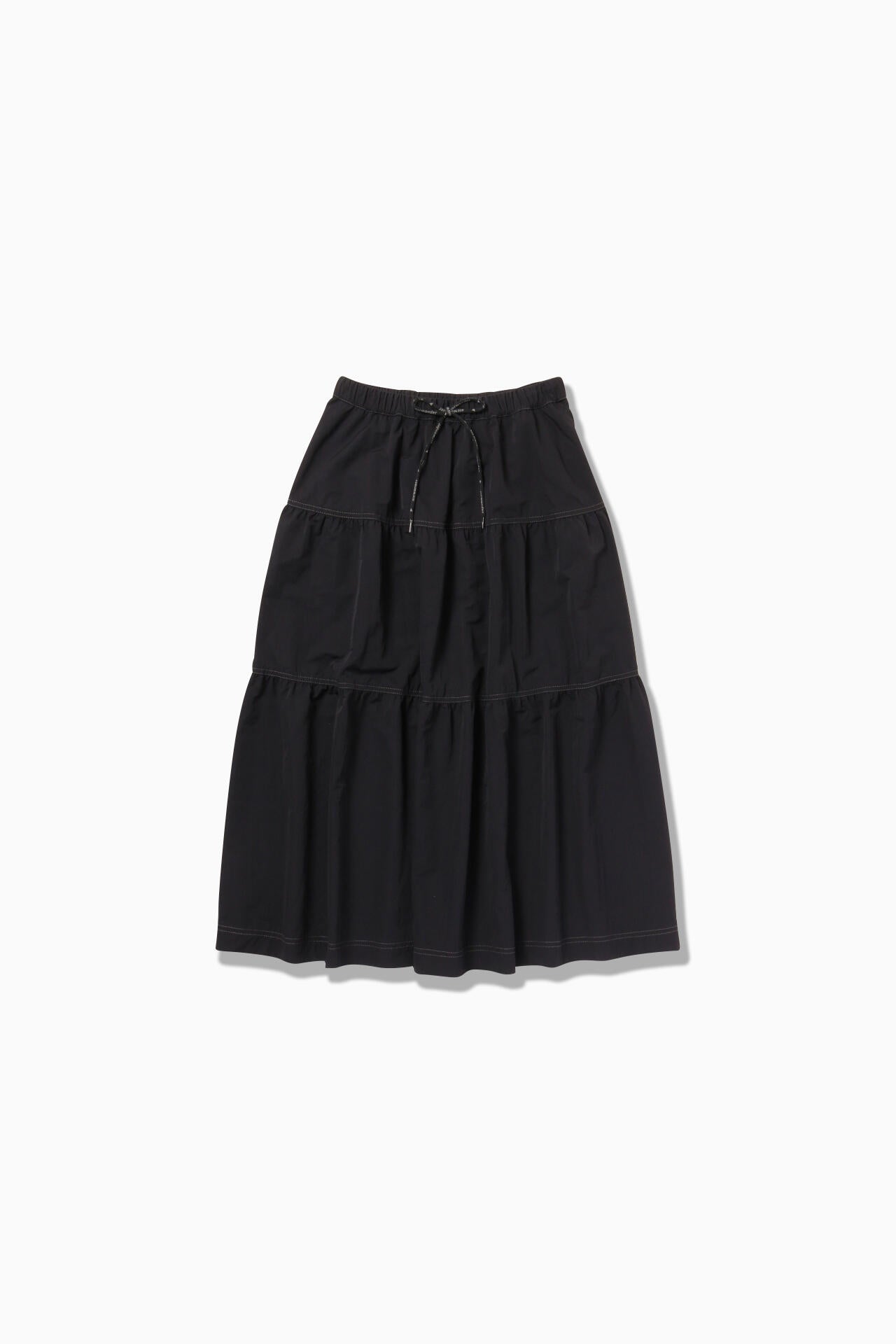 crinkled nylon skirt 2 (W) - black