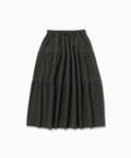 crinkled nylon skirt 2 (W) - charcoal