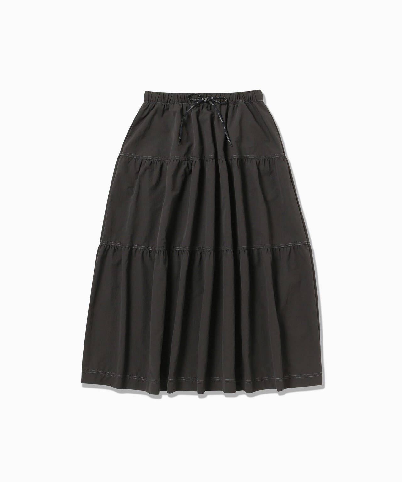 crinkled nylon skirt 2 (W) - charcoal