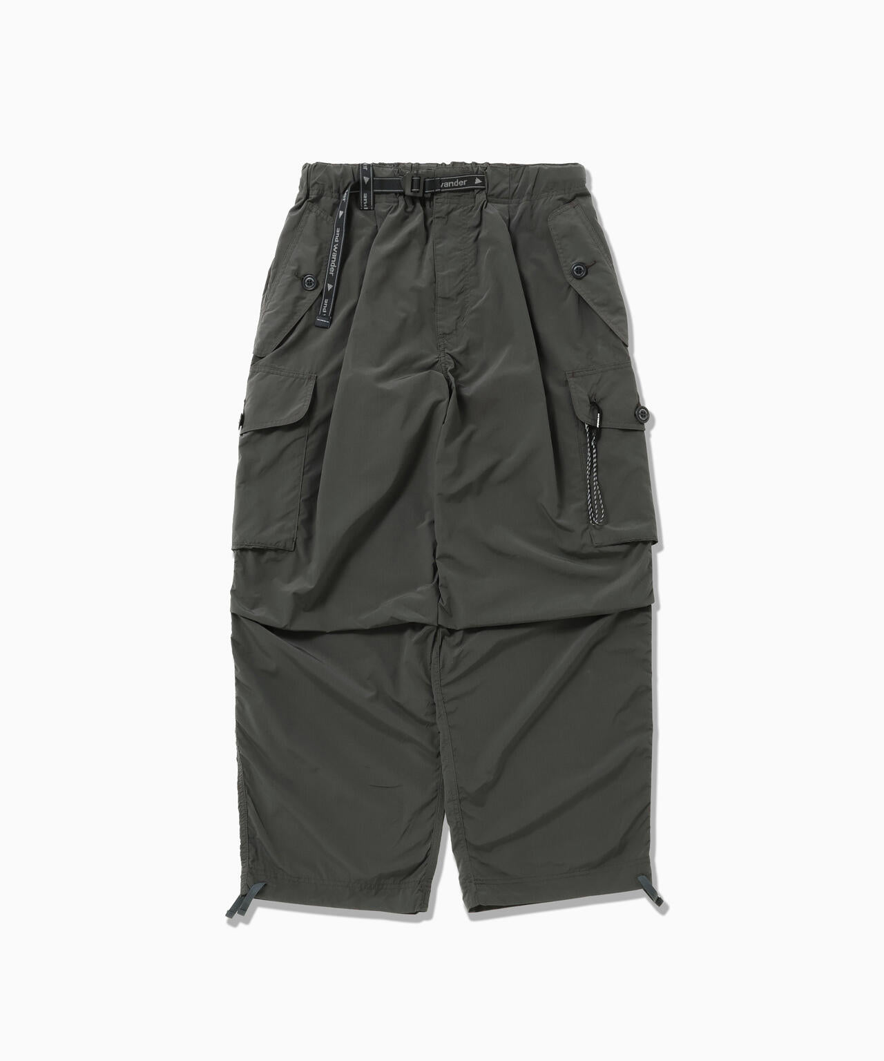 oversized cargo pants - charcoal
