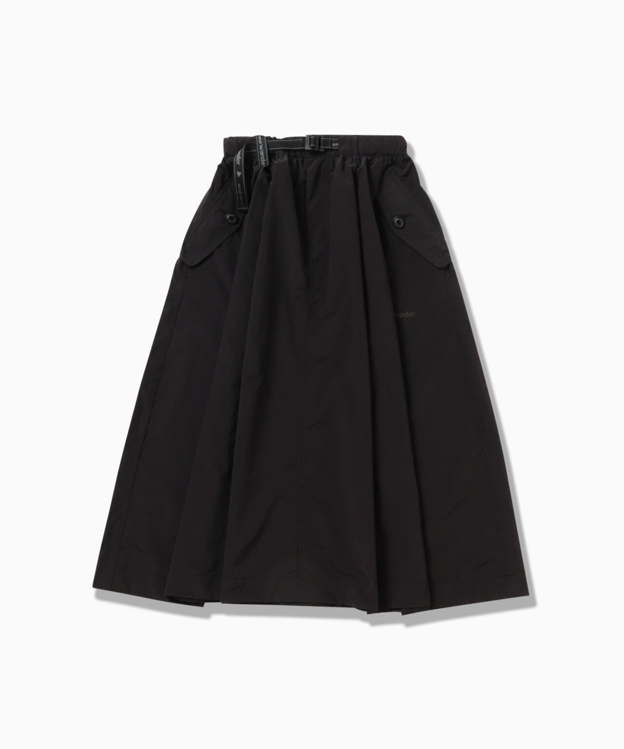 oversized cargo skirt (W) - black