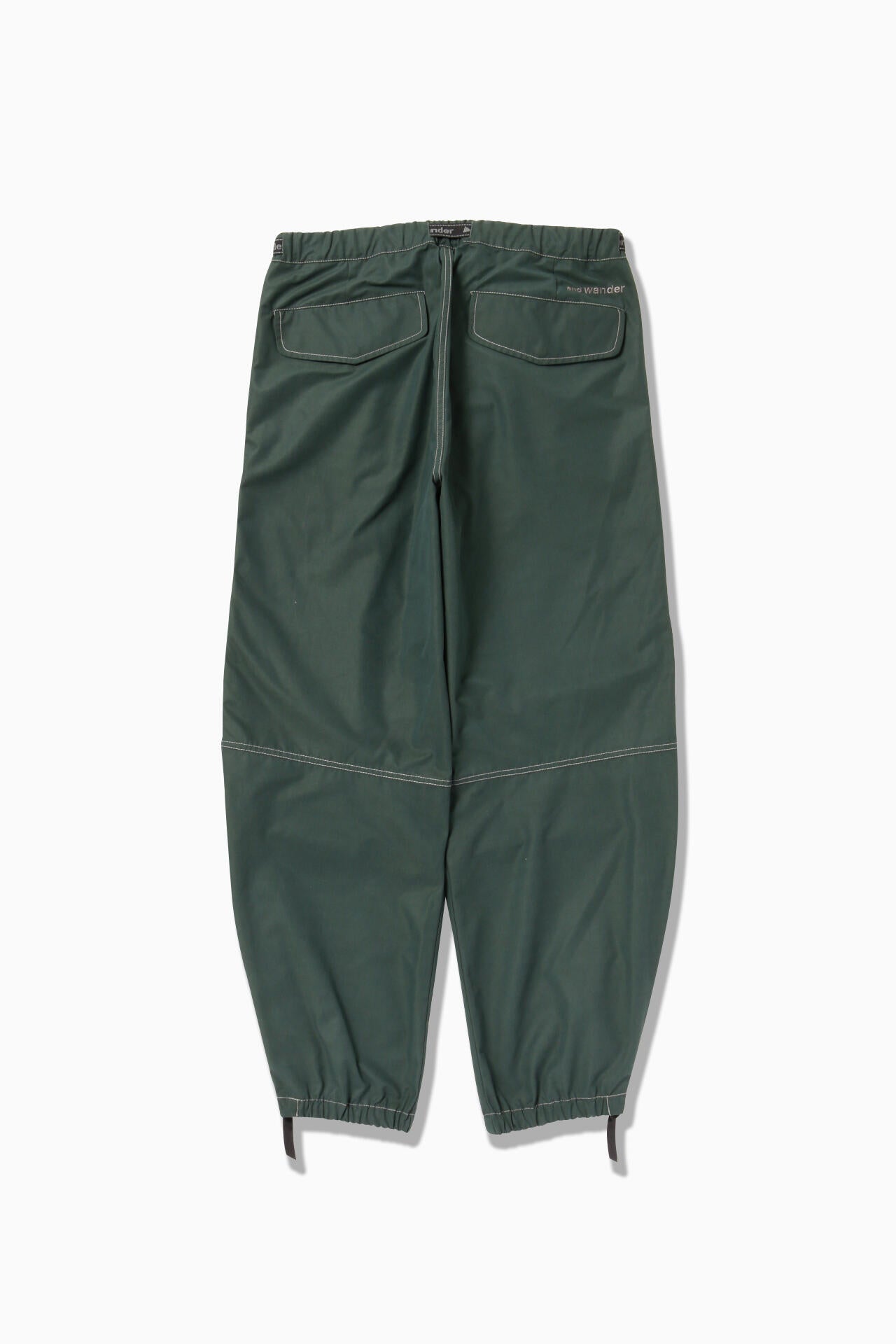 high count cloth side zip hem pants