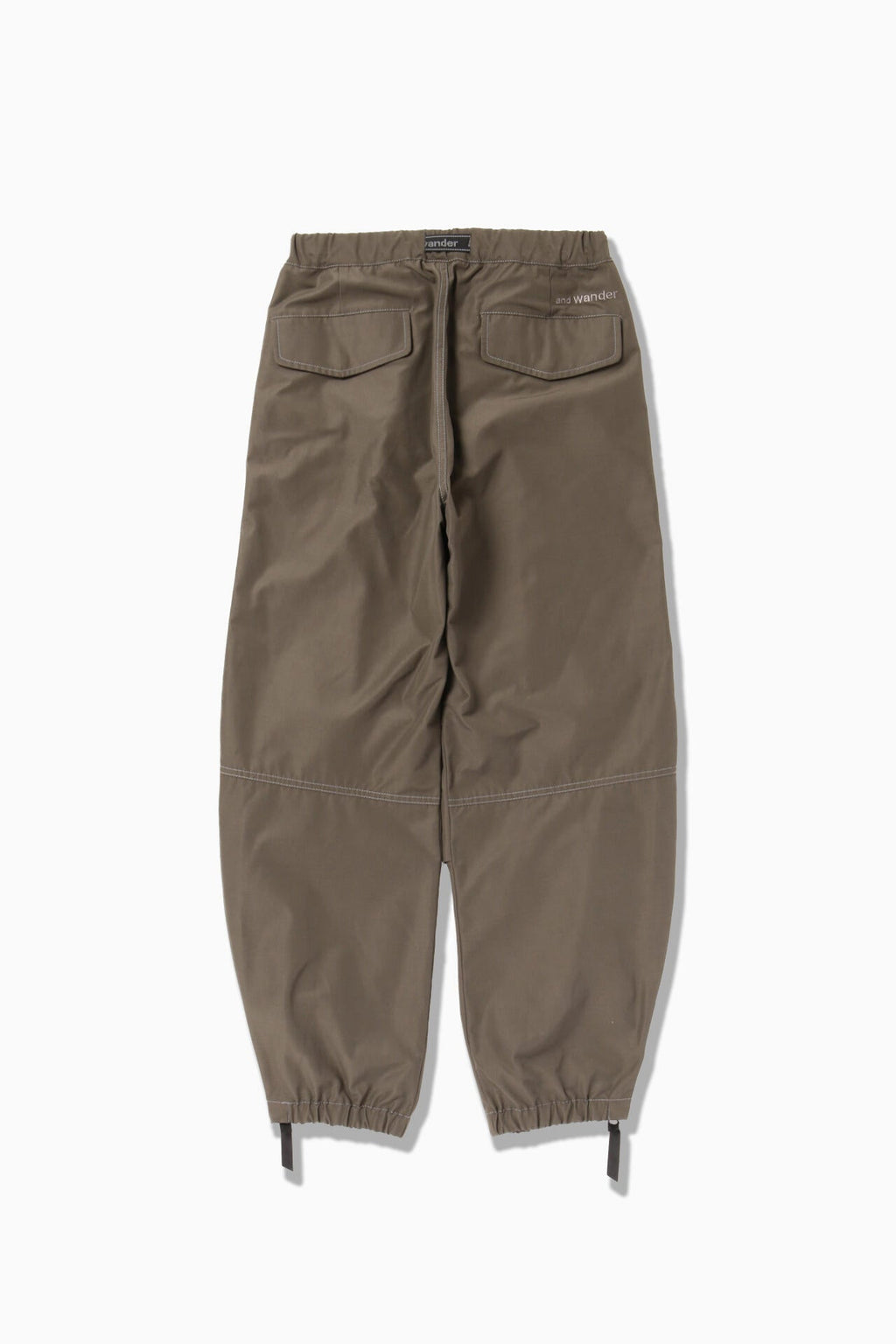 high count cloth side zip hem pants