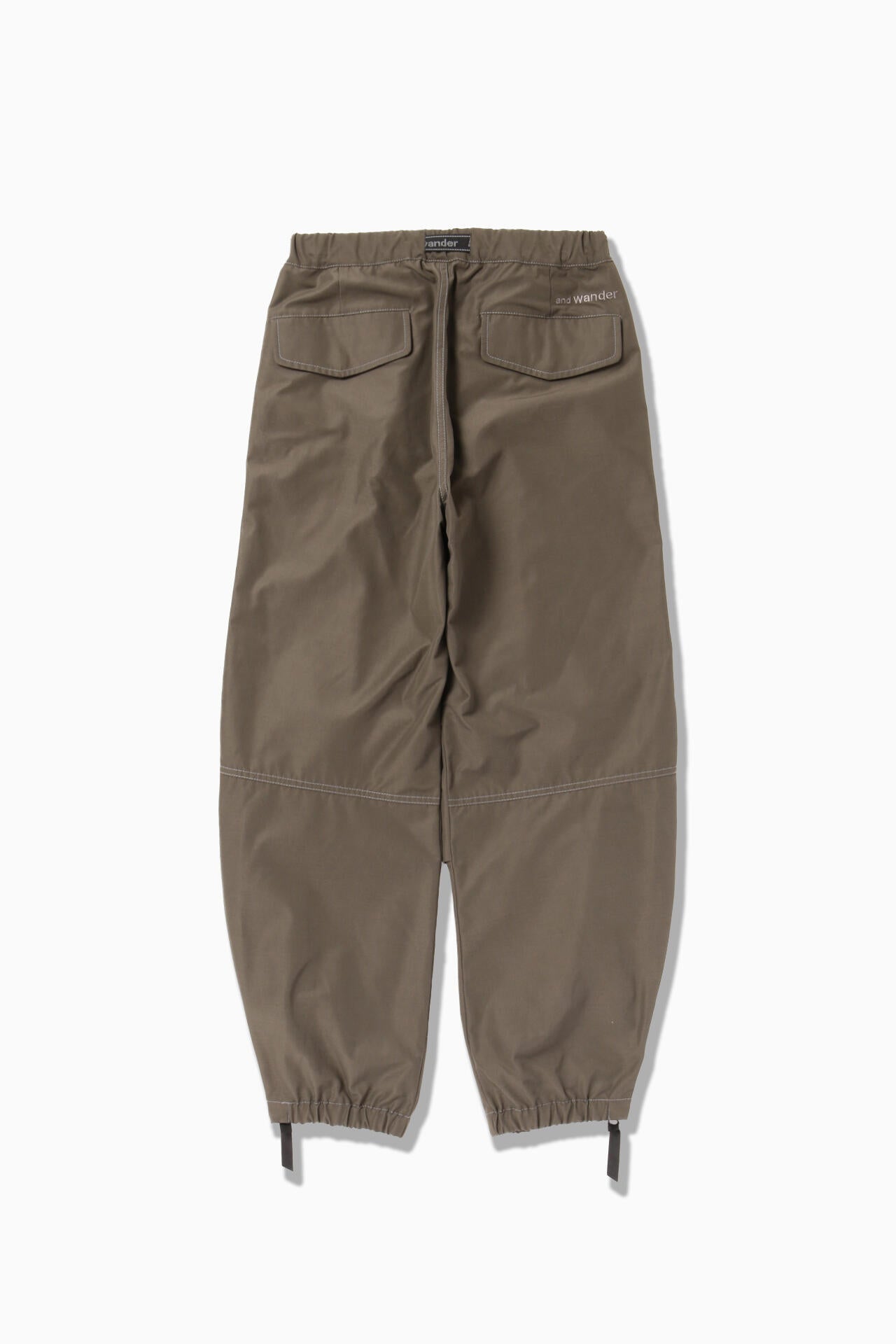 high count cloth side zip hem pants