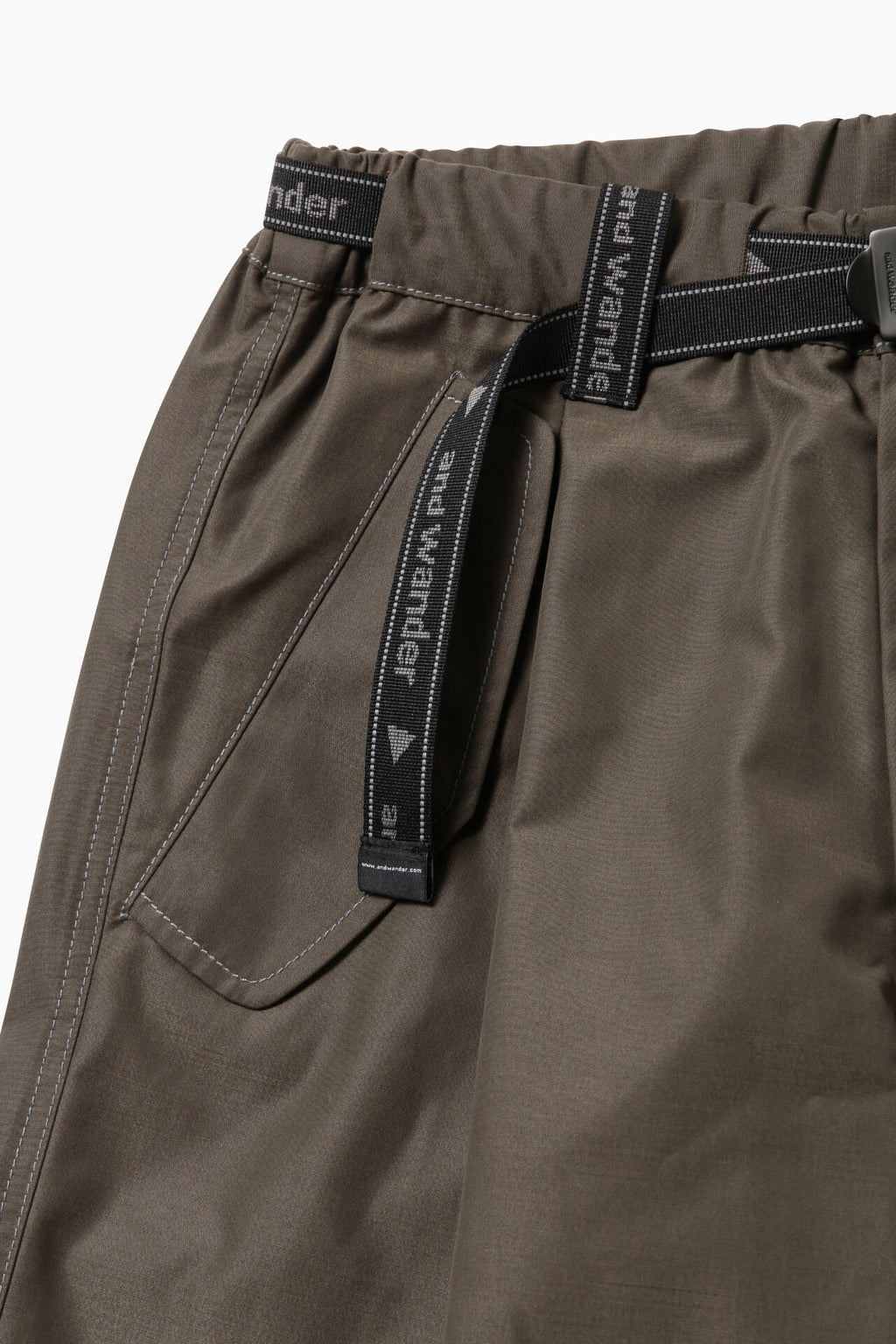 high count cloth side zip hem pants