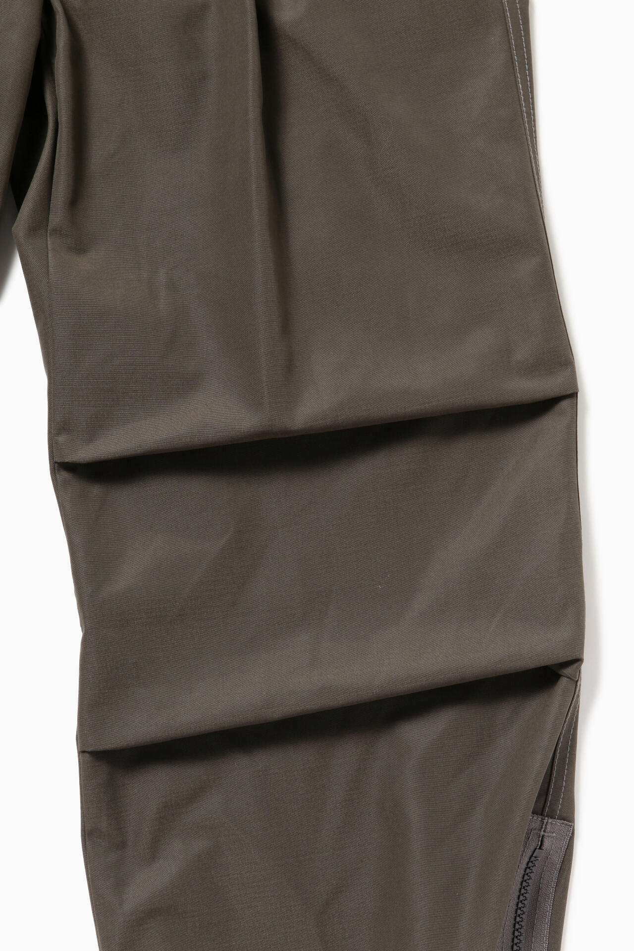 high count cloth side zip hem pants