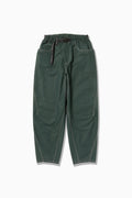 high count cloth wide pants - green