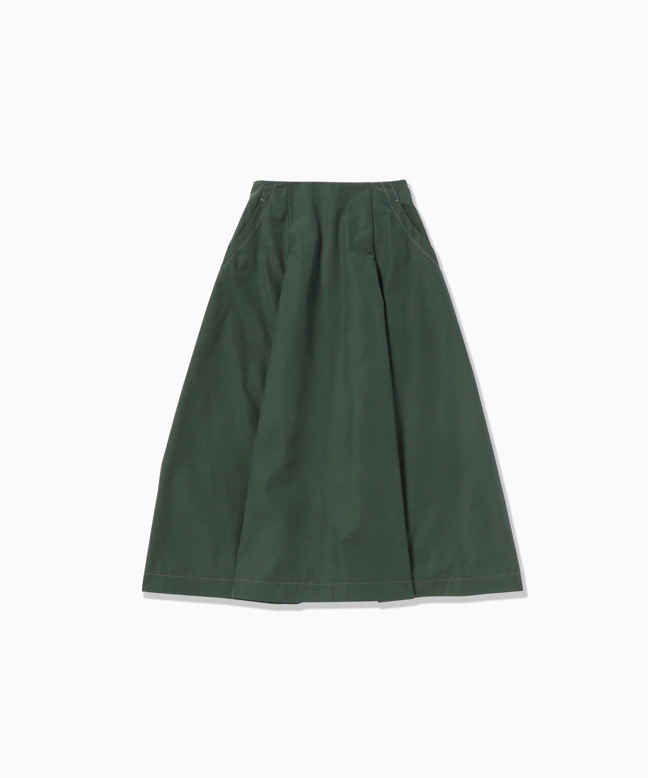 high count cloth skirt (W) - green