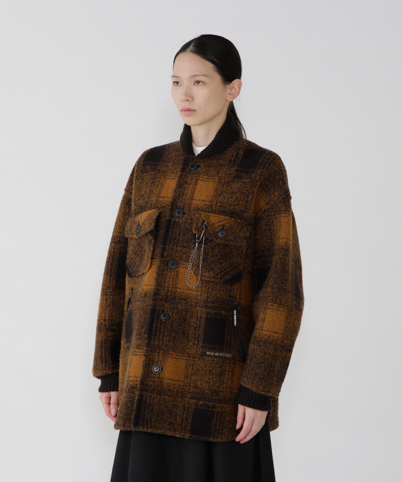 wool shaggy jacket long