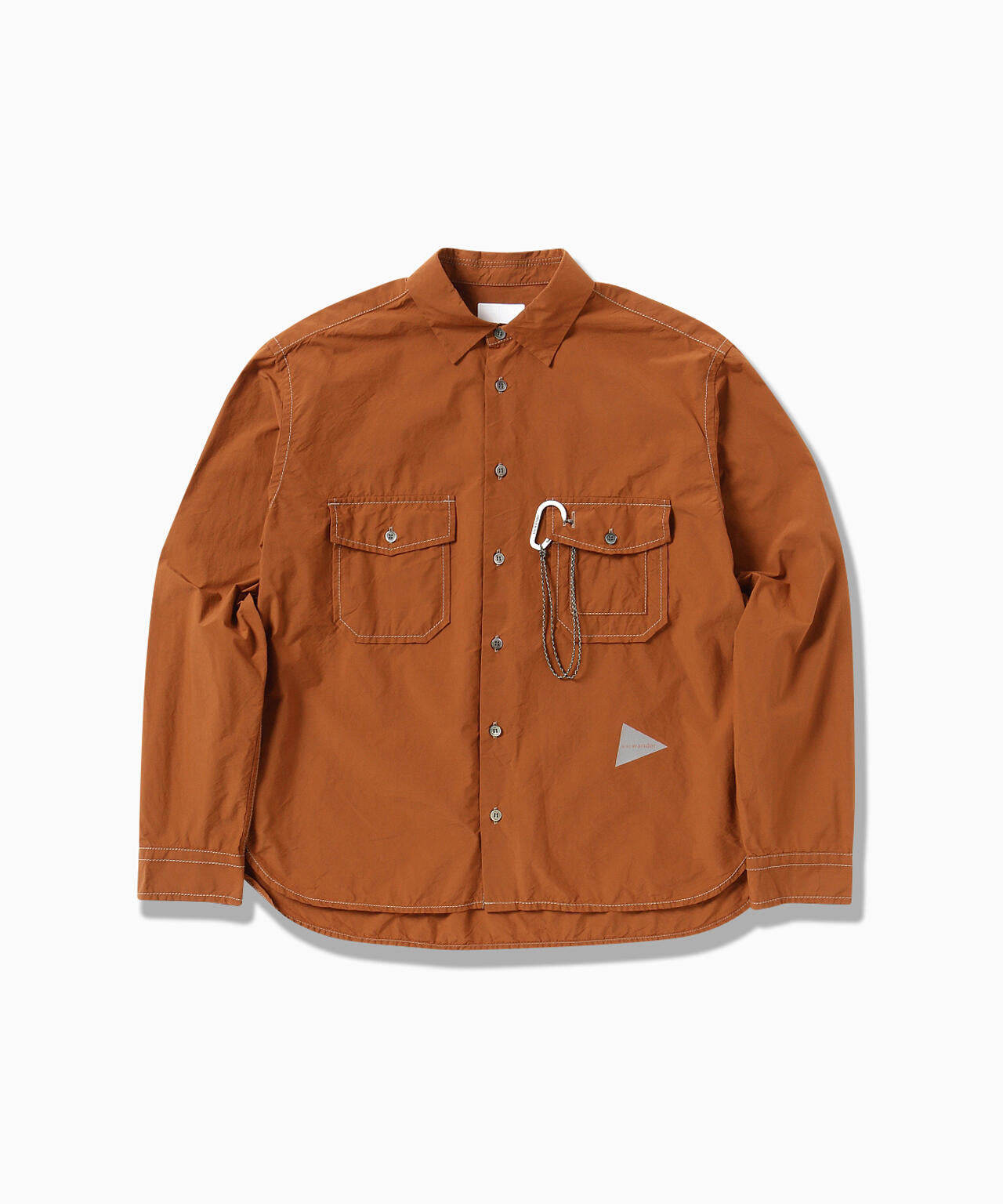 CORDURA typewriter LS shirt - brown