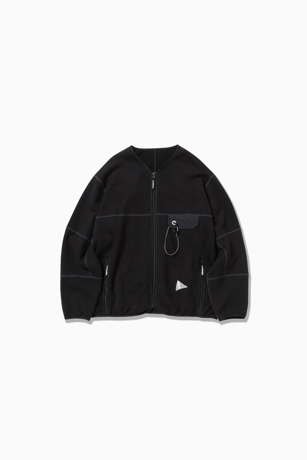sweat cardigan - black