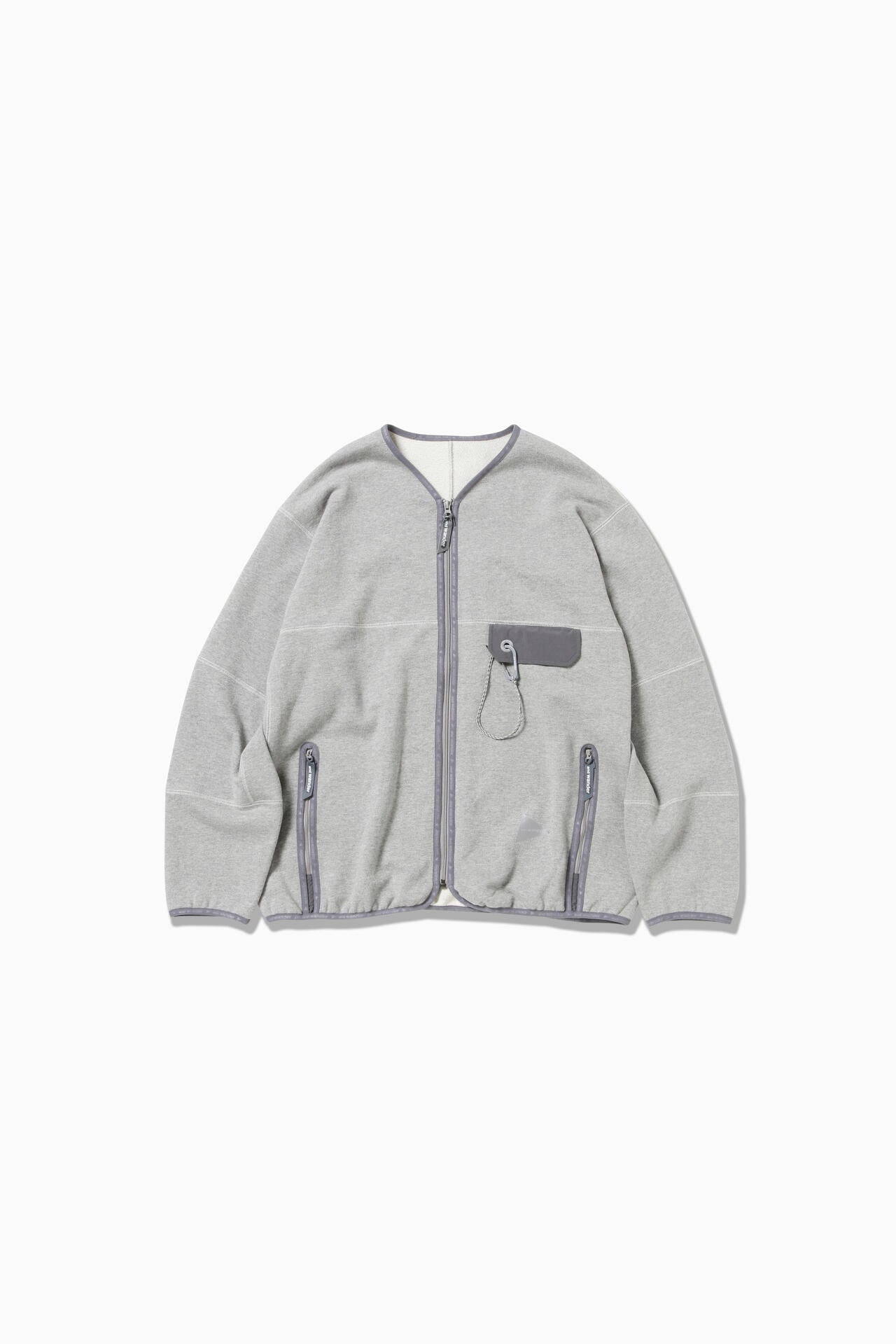 sweat cardigan - gray