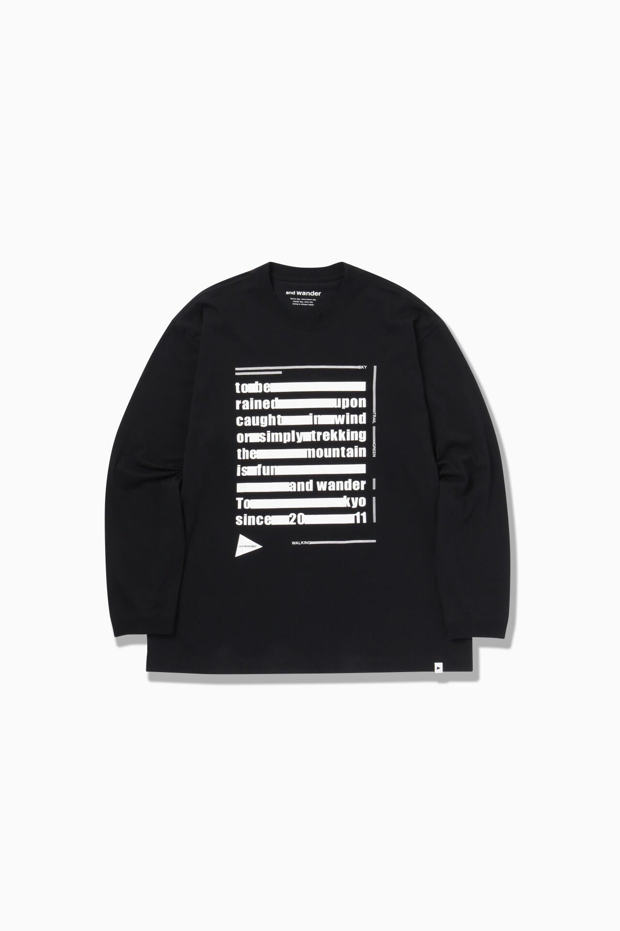 typography printed  LS T - black