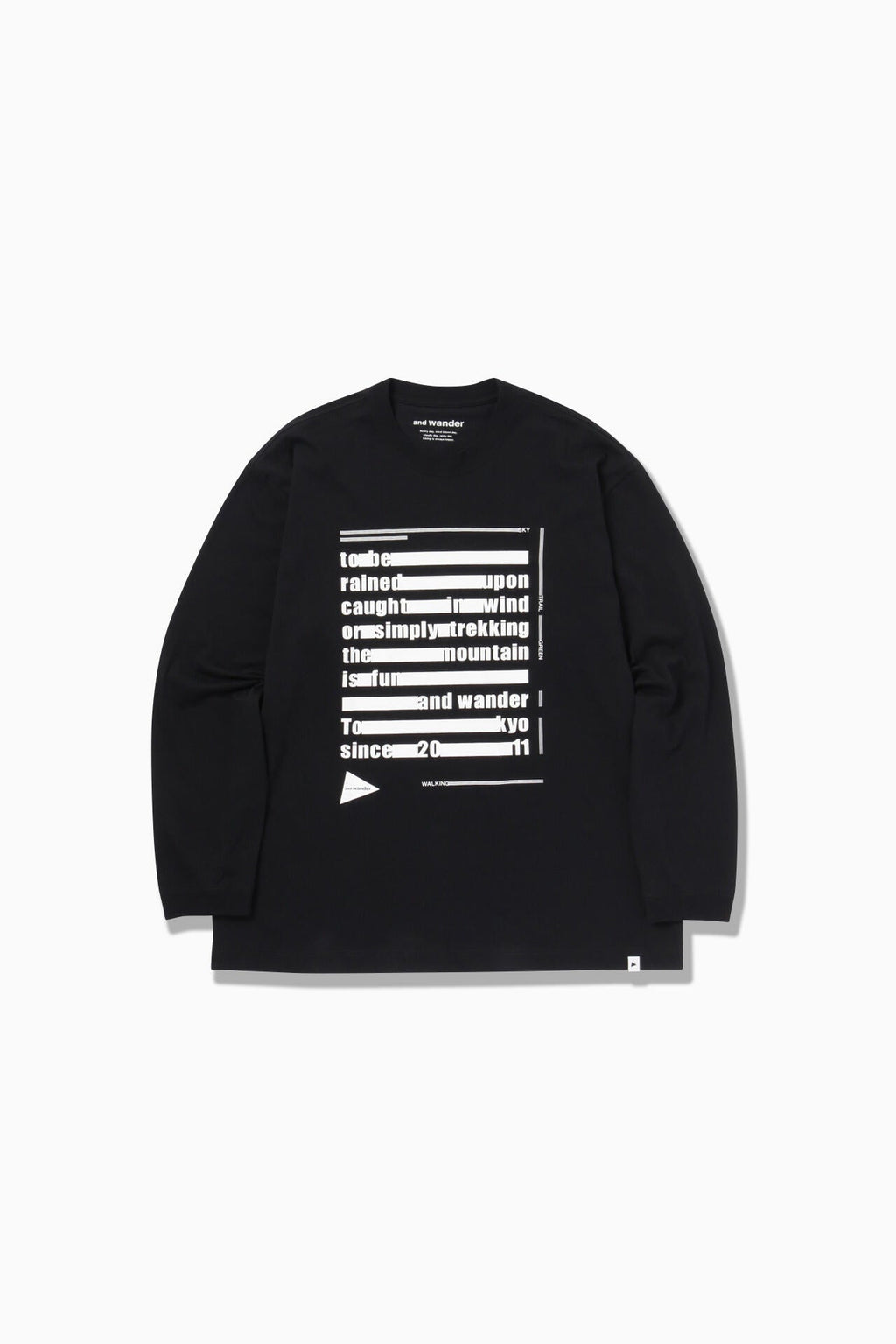 typography printed  LS T - black